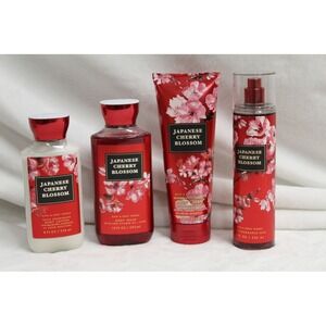 Bath & Body Works Japanese Cherry Blossom Set | Lotion Wash Cream Mist